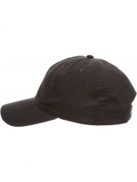 Baseball Caps Plain Stonewashed Cotton Adjustable Hat Low Profile Baseball Cap. - Black - CV12NSEH286 $12.90