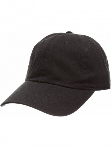 Baseball Caps Plain Stonewashed Cotton Adjustable Hat Low Profile Baseball Cap. - Black - CV12NSEH286 $12.90