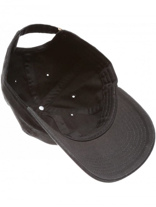 Baseball Caps Plain Stonewashed Cotton Adjustable Hat Low Profile Baseball Cap. - Black - CV12NSEH286 $12.90