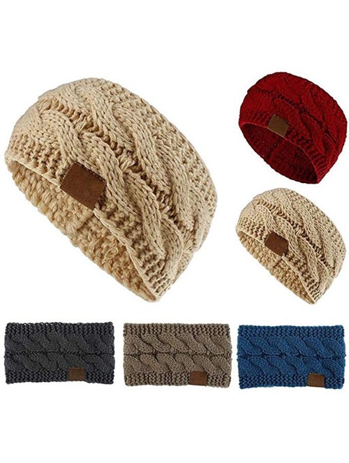 Cold Weather Headbands 2020 Women's Winter Headbands Cable Knitted Headbands- Chunky Ear Warmers Suitable for Daily Wear and ...