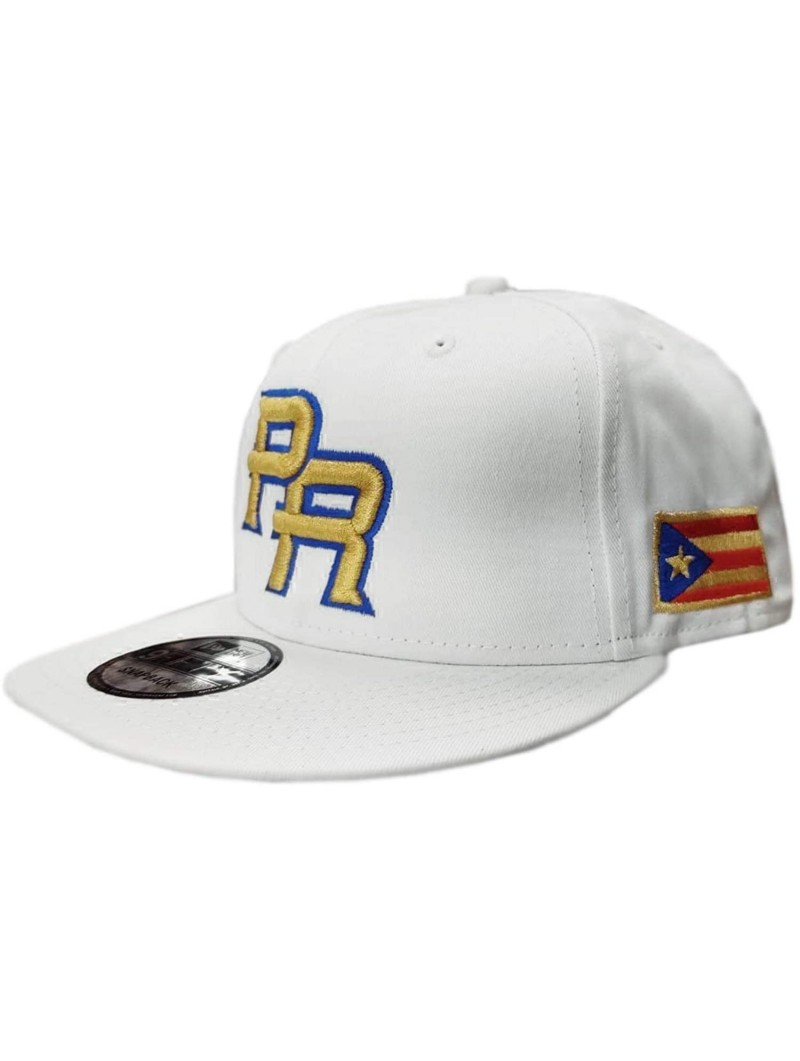 Baseball Caps Puerto Rico Snapback Hats Vintage Hats - Snapback/White Gold Royal - C518WW76HU9 $33.93