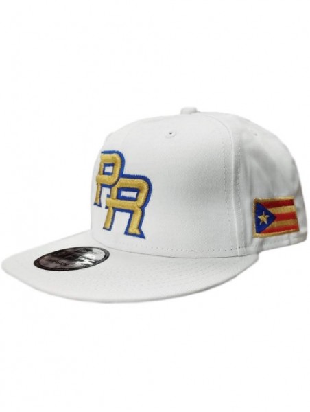 Baseball Caps Puerto Rico Snapback Hats Vintage Hats - Snapback/White Gold Royal - C518WW76HU9 $33.93