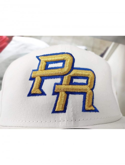 Baseball Caps Puerto Rico Snapback Hats Vintage Hats - Snapback/White Gold Royal - C518WW76HU9 $33.93