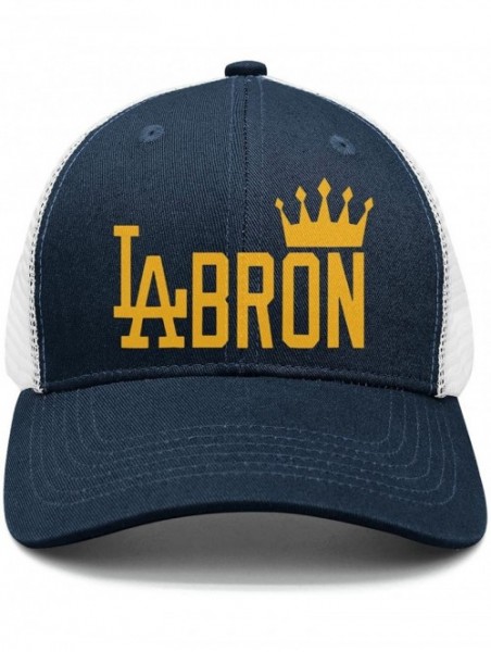 Skullies & Beanies Orange-LABRON-Creative-Basketball-Crown Mens Adjustable Funny Saying mesh Fitted Hats - CH18GL2R22Y $24.50