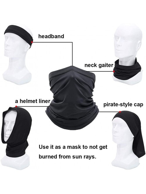 Balaclavas Neck Gaiter Face Bandanas Mask for Women Balaclava for Men Face Scarf Cover for Dust- Sports- Outdoor 4pcs - C2198...