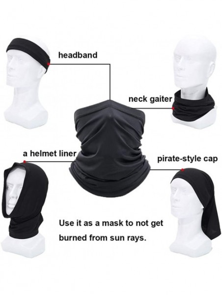 Balaclavas Neck Gaiter Face Bandanas Mask for Women Balaclava for Men Face Scarf Cover for Dust- Sports- Outdoor 4pcs - C2198...