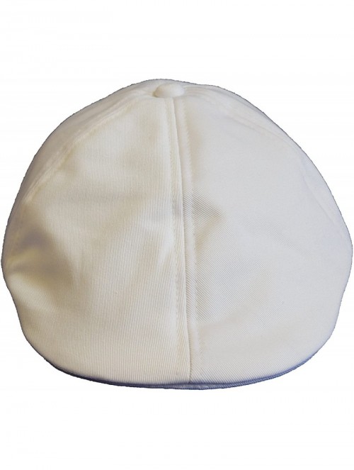 Newsboy Caps Newsboy 100% Cotton Gatsby Cap Men Ivy Hat Golf Driving Sun Flat Cabbie - White - CW12IGDX7QN $11.68