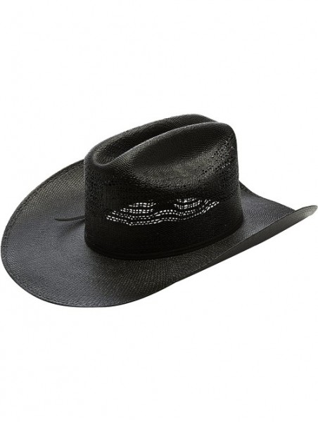 Cowboy Hats Western Men's Desert Night Western Cowboy Hat - Black - CM1860KLWLN $47.42