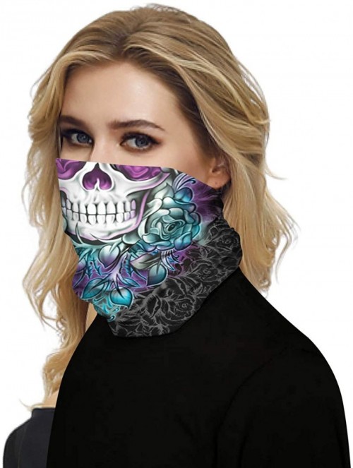 Balaclavas Summer Bandanas Face Cover Handwear Neck Gaiter Magic Seamless Scarf for Dust- Outdoors- Festivals- Sports - C9198...