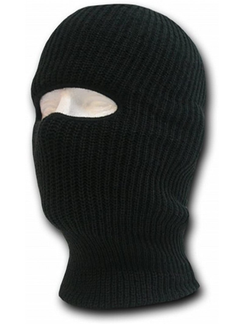 Balaclavas Tactical Masks 1 Hole (One Size- Black) - CR116X9RELH $19.10