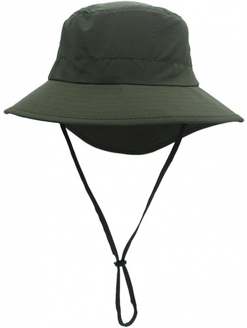 Sun Hats Unisex Outdoor Lightweight Breathable Waterproof Bucket Wide Brim Hat - UPF 50+ Sun Protection Sun Hats Shade - C118...