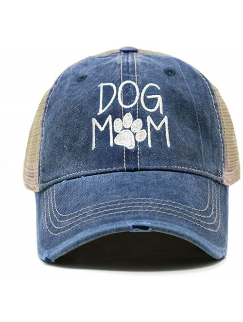Baseball Caps Dog Mom Dad Hat Cotton Baseball Cap Polo Style Low Profile - Tc102 Navy - CV18Q73XE2K $18.30