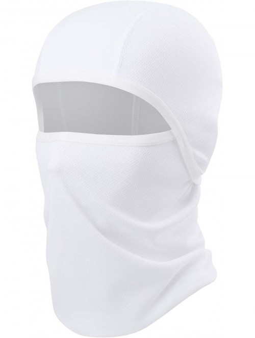 Balaclavas Balaclava - Breathable Face Mask Windproof Dust Sun UV Protection - Balaclava (White) - CY18D32WM4E $25.20