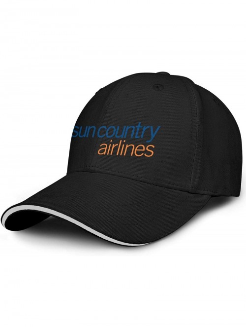 Sun Hats Unisex Mens Sun-Country-Airline-Symbol-Logo- Cool Nice Caps Hats Fishing - Sun Country Airline-3 - CQ18S60UDSE $22.69