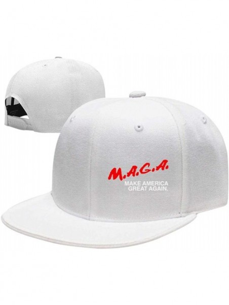 Baseball Caps MAGA Base-Ball Cap & Hat for Men or Women - White - CB18S5MDI8G $21.37