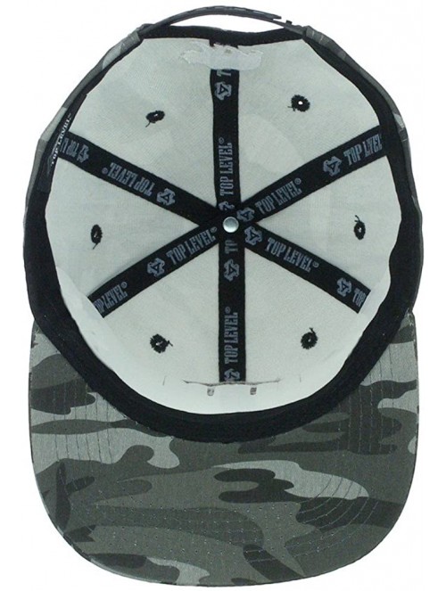 Baseball Caps California Republic Bear High Definition Embroidery Snapback Baseball Cap Hat - Camo/Grey - CZ180LO40TS $15.24