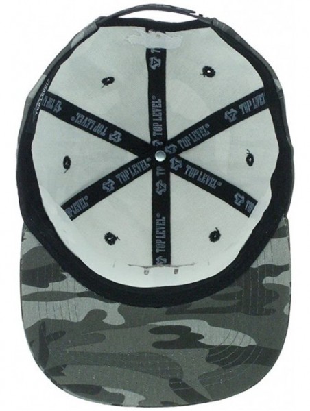 Baseball Caps California Republic Bear High Definition Embroidery Snapback Baseball Cap Hat - Camo/Grey - CZ180LO40TS $15.24