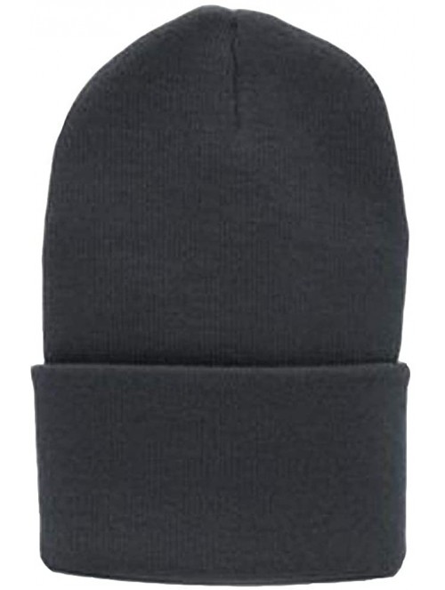 Skullies & Beanies Solid Winter Long Beanie (Comes in Many - Black - CA112KF45RT $12.44