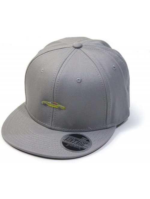 Baseball Caps Premium Plain Cotton Twill Adjustable Flat Bill Snapback Hats Baseball Caps - 70 Gray - C612MSKBWQ7 $14.12