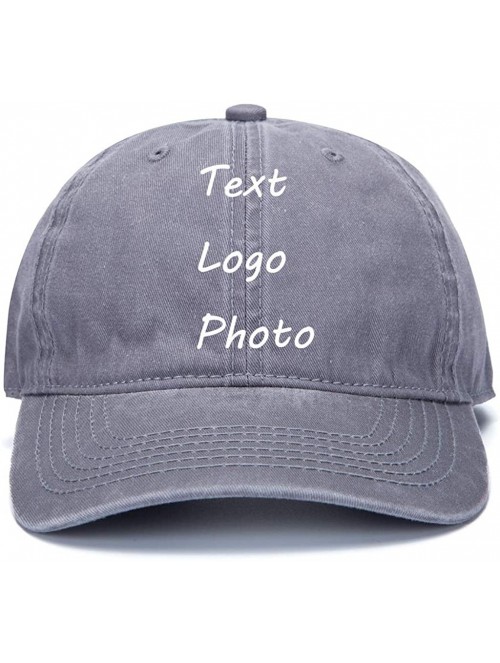 Baseball Caps Custom Cowboy Hat DIY Baseball Cap Outdoor Visor Hat Trucker Cap(Adjusted/Black/Adult) - Retro Gray - CH18G6KTK...