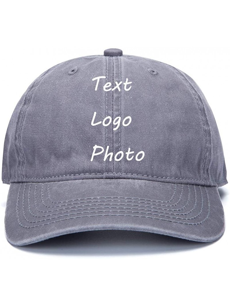 Baseball Caps Custom Cowboy Hat DIY Baseball Cap Outdoor Visor Hat Trucker Cap(Adjusted/Black/Adult) - Retro Gray - CH18G6KTK...