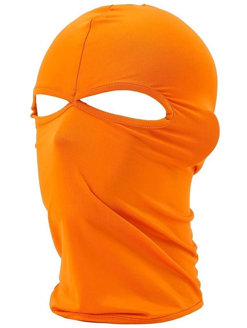 Balaclavas Cycling Sports Face Mask Cool Fashionable Ultra Thin Balaclava - Orange - CR11O3K06VD $17.56