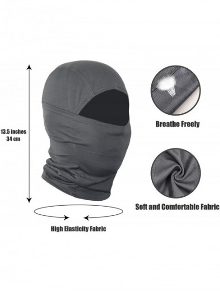 Balaclavas Balaclava Face Mask Windproof UV Protection for Cycling Hiking Hunting Mask for Men Women - Grey - CG18X7IYMQK $11.96