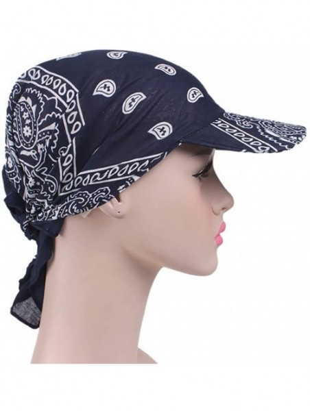 Skullies & Beanies Chemo Headwear Turbans Cancer Hats Sleeping Hats Sleep Bonnet Cap Baseball Cap - Black - CJ18SW0O469 $10.85