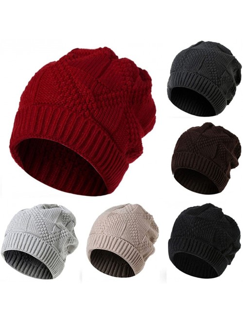 Skullies & Beanies Oversize Hat versatile Slouchy - C118LZRG69N $9.62