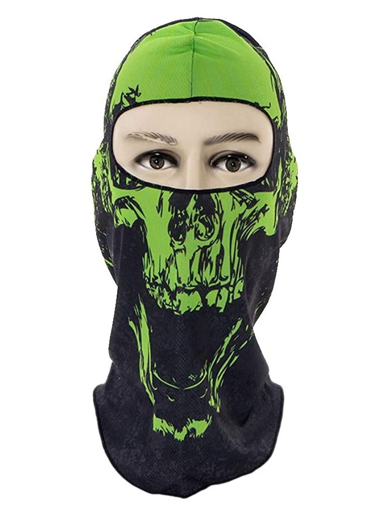 Balaclavas Unisex Skeleton Skull Ghost Windproof Ski Face Mask Motorcycle Cycling Balaclava Hood for Men Women - A - CI18LYIA...