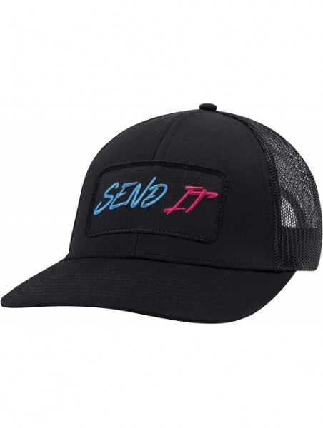 Baseball Caps Send It Hat - Ski Snowboard Trucker Hat Baseball Cap Snapback Golf Hat (Black) - C618SGO0Y2T $20.51