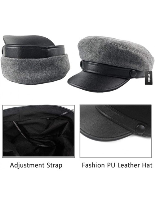 Newsboy Caps Womens Wool Newsboy Visor Beret Hat Cap for Women Paperboy Cabbie Hats - Nvmao021 - CO18L6S3LE7 $12.10