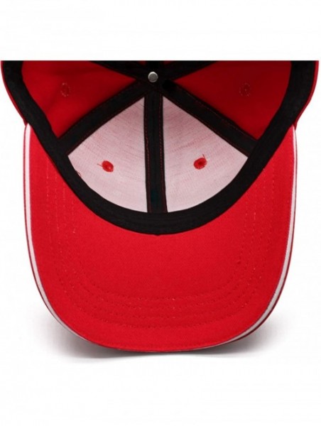 Baseball Caps Baseball Cap Metal Rock Fans Adjustable Snapback Dad hat Vintage Trucker Hat Cotton - Red - CF18QWA3ZZO $20.77