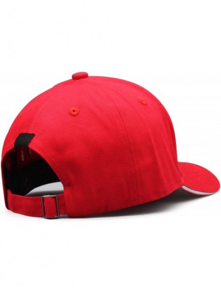 Baseball Caps Baseball Cap Metal Rock Fans Adjustable Snapback Dad hat Vintage Trucker Hat Cotton - Red - CF18QWA3ZZO $20.77