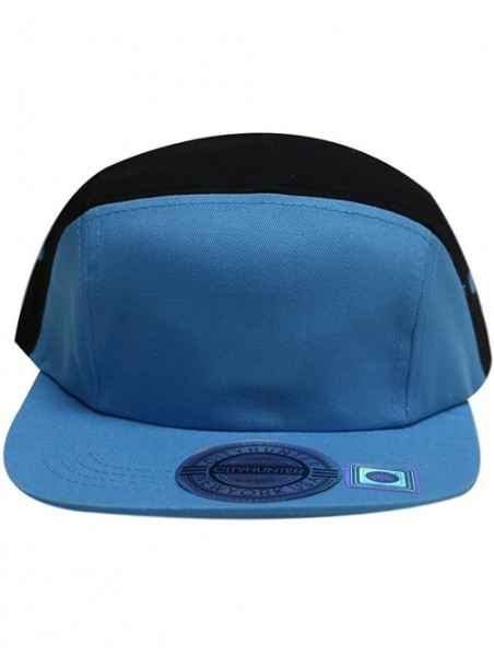 Baseball Caps Baseball 5 Panel Biker Hat - 145 Turquoise/Black - CV126HG4CO7 $11.36