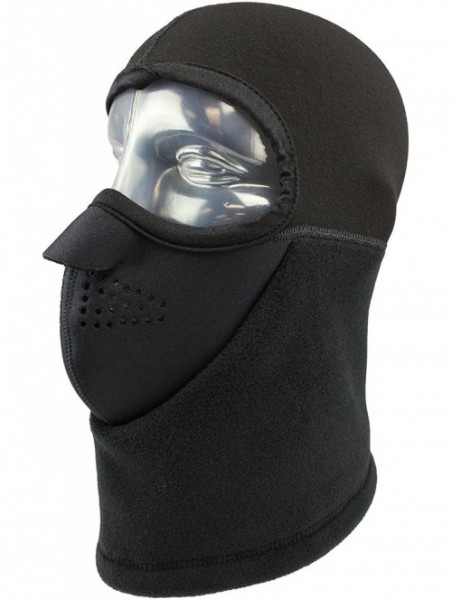 Balaclavas Unisex Neofleece Thick-N-Thin Polartec Headliner - Black - CM114Y1CVYB $32.55