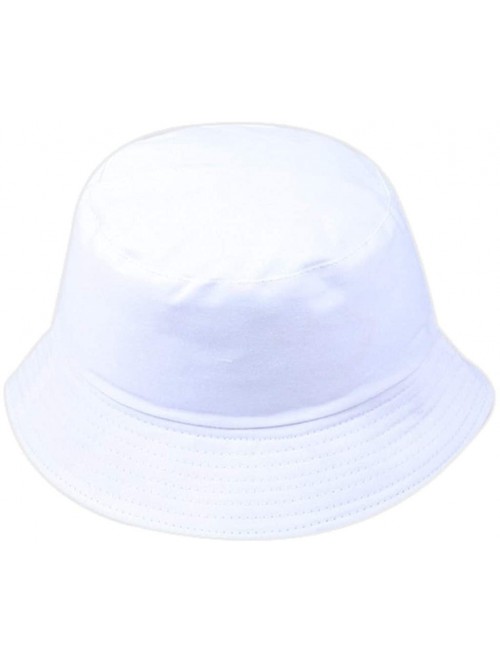 Sun Hats Sun Hat- Women Men Unisex Fisherman Hat Fashion Wild Sun Protection Cap Outdoors - White1 - C918TAGA0L9 $12.74