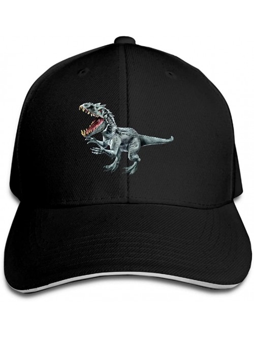 Baseball Caps Unisex Jurassic World Dinosaur Fashion Peaked Cap Baseball Cap for Travel/Sports - Black - CO18E3ICX9H $17.10