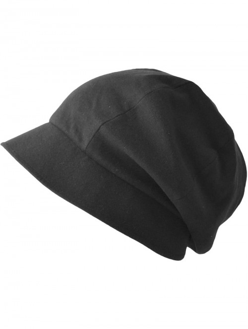 Sun Hats Casualbox - Womens Sun Hat Organic Cotton Reversible Japanese Design - Black & Light Gray - C911OIINWBV $33.46