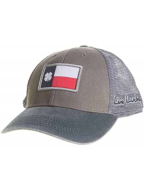 Baseball Caps Mens Lucky Texas Flag Clover Blue and Red Cap Adjustable Grey Mesh-Navy-Texas Flag - C818LLS7ZG5 $28.76