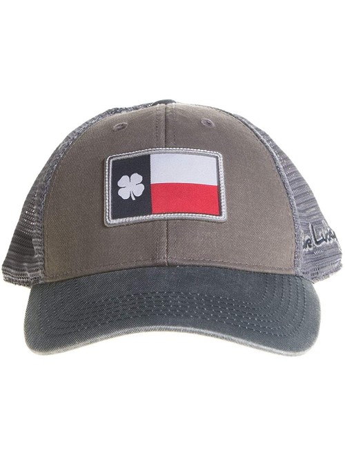 Baseball Caps Mens Lucky Texas Flag Clover Blue and Red Cap Adjustable Grey Mesh-Navy-Texas Flag - C818LLS7ZG5 $28.76