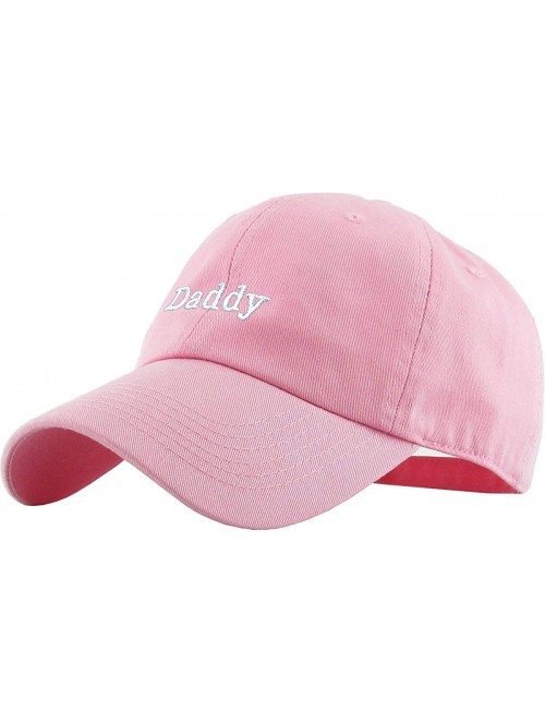 Skullies & Beanies Good Vibes Only Heart Breaker Daddy Dad Hat Baseball Cap Polo Style Adjustable Cotton - (3.1) Pink Daddy C...