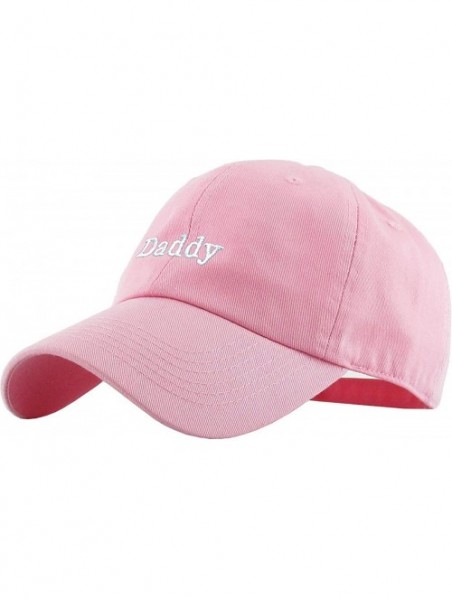 Skullies & Beanies Good Vibes Only Heart Breaker Daddy Dad Hat Baseball Cap Polo Style Adjustable Cotton - (3.1) Pink Daddy C...