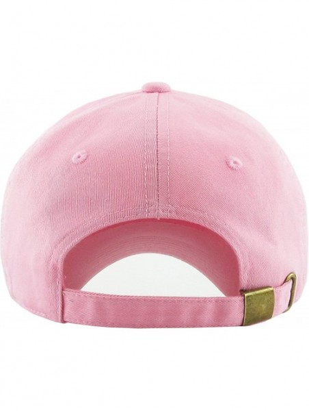 Skullies & Beanies Good Vibes Only Heart Breaker Daddy Dad Hat Baseball Cap Polo Style Adjustable Cotton - (3.1) Pink Daddy C...