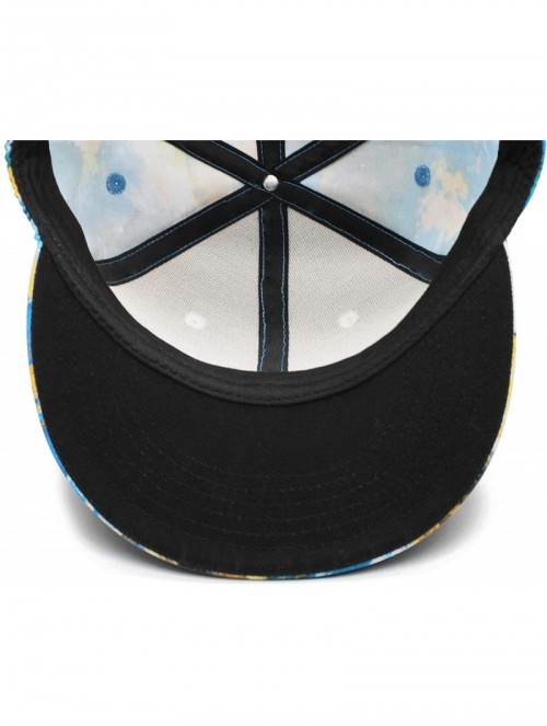 Baseball Caps Men/Women Print Adjustable Doritos-Corn-Flake-Logo- Outdoor Flat Brim Trucker Cap - Blue-71 - CV18QLMMZED $24.23