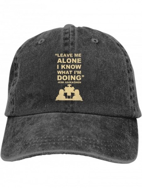 Baseball Caps Kimi Raikkonen Leave Me Alone I Know What I'm Doing Baseball Cowboy Hat Black - Black - CT18RK6W5E3 $11.72