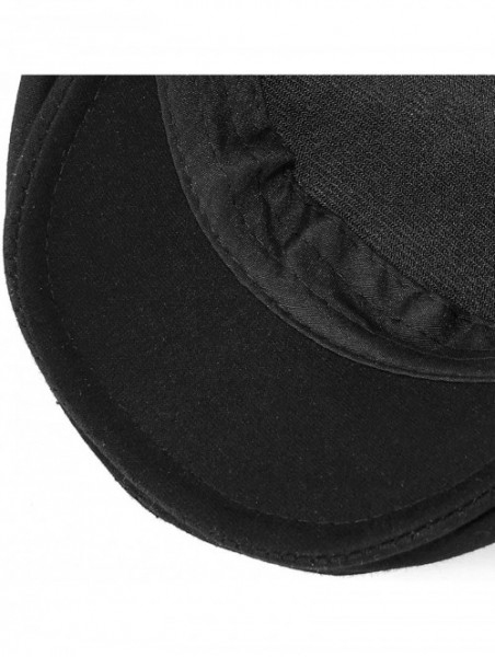 Newsboy Caps Men's Cotton Flat Ivy Gatsby Irish Newsboy Cap Driving Hat Cabbie Cap - 176 Black - CJ18W4O8NI7 $13.18