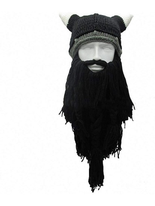 Skullies & Beanies Skullies Beanies Handmade Knitted Mustache - As Picture01 - C118M7USZX7 $23.04