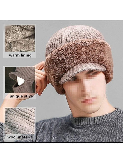 Balaclavas Winter Hat Beanie Cap Balaclava Face Mask Men's Women's Knit Wool Warm Neck Scarf Set Windproof Motorcycle - Blue ...