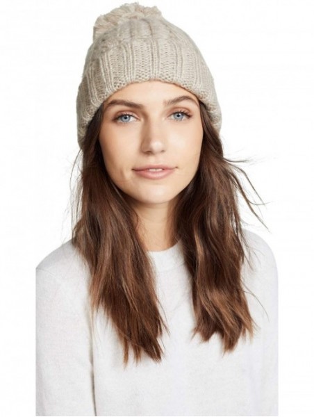 Skullies & Beanies Women's Soft Cable Beanie Hat - Oat - CD18D94MIMM $17.68